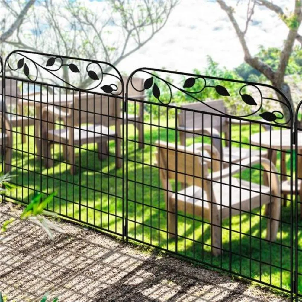 Metal Garden Fence Border 44”x 36” 4Pack Heavy Duty Rustproof Decorative Garden